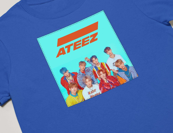 Koszulka z naszywką ATEEZ  band