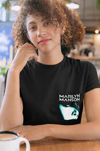 Koszulka z kieszonką Marilyn Manson
