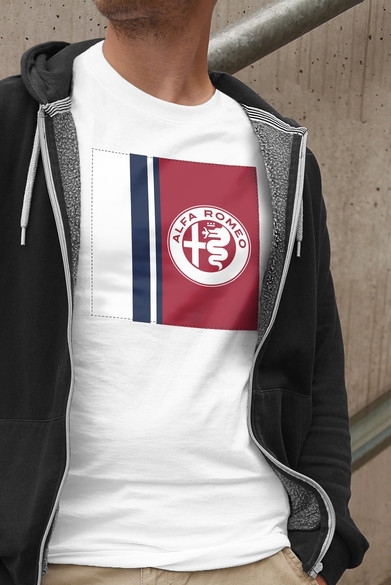 Koszulka z naszywką Alfa Romeo 02