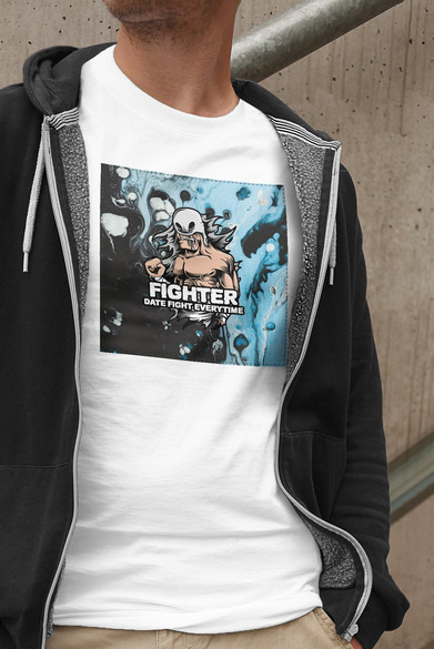 Koszulka z naszywką  FIGHTER