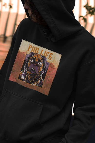 Bluza z naszywką PUG LIFE