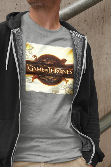 Koszulka z naszywką Game of Thrones logo