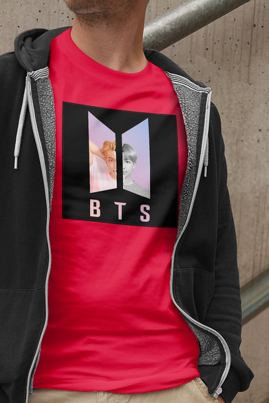 Koszulka z naszywką  BTS RM