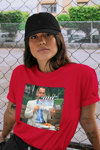 Koszulka z naszywką Forrest G. first scene