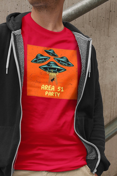 Koszulka z naszywką Area 51 Party