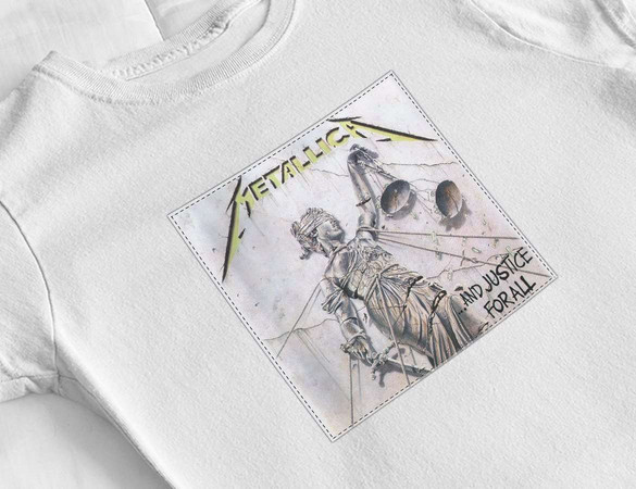 Bluzka damska z naszywką Metallica And Just