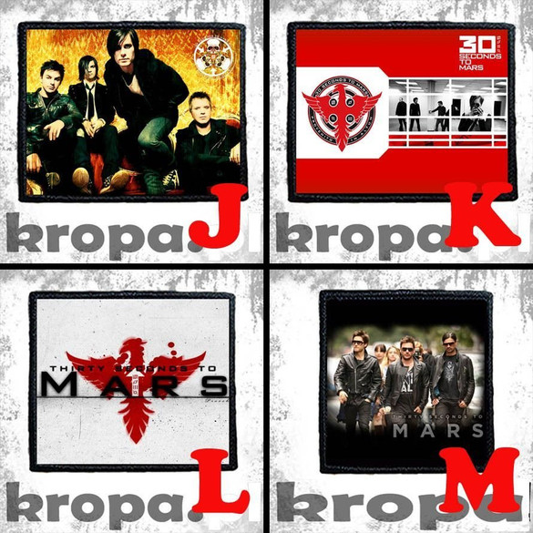 Naszywka 30 SECONDS TO MARS 8 X 8 cm Dużo Wzorów!