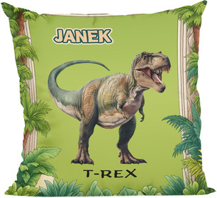 Poduszka Dinozaury T-Rex + imię dziecka