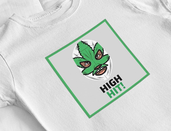 Bluzka damska z naszywką High hit