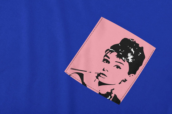 	Koszulka z kieszonką AUDREY HEPBURN