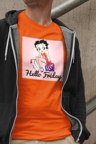 Koszulka z naszywką Hello Friday