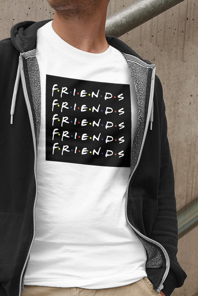 Koszulka z naszywką Friends logo