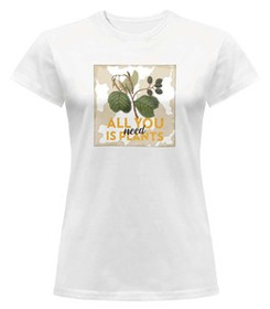 Bluzka damska z naszywką All you need is plants