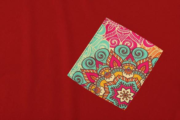 Koszulka z kieszonką WZORY MANDALA