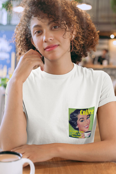 Koszulka z kieszonką COFFEE