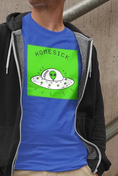 Koszulka z naszywką Homesick