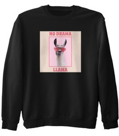 Bluza z naszywką No drama llama