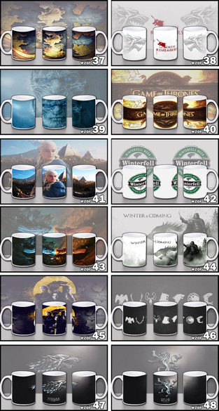 GRA O TRON Zestaw poduszka kubek 54 WZORY + GRATIS