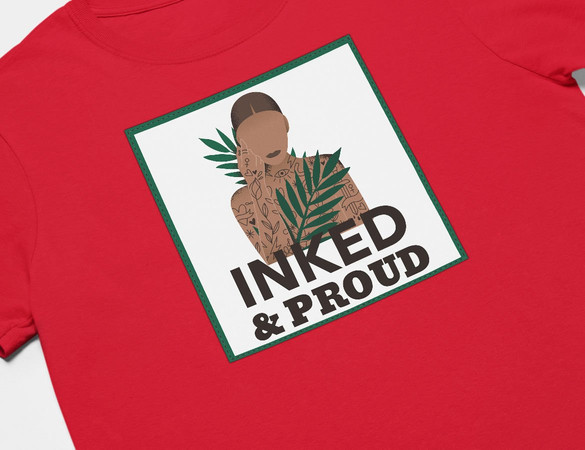 Koszulka z naszywką Inked&Proud