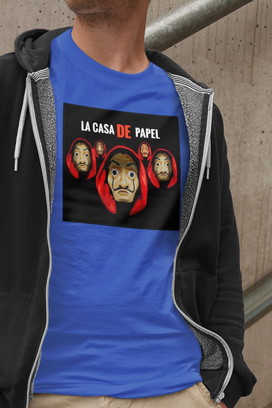 Koszulka z naszywką Dom z papieru 02