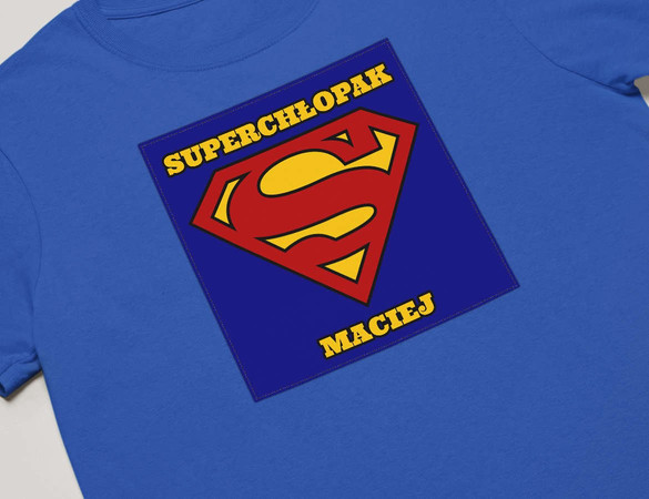 Koszulka z naszywką na Walentynki TWÓJ NAPIS