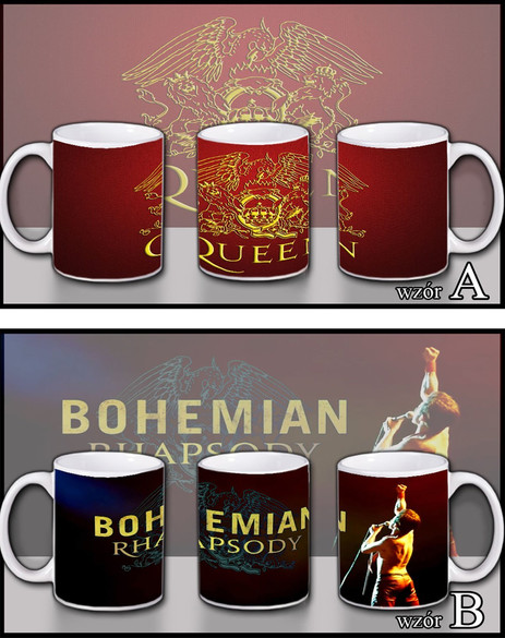 QUEEN Zestaw poduszka kubek WZORY+GRATIS