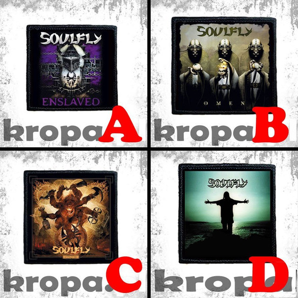 Naszywka SOULFLY 8 X 8 cm Dużo Wzorów!