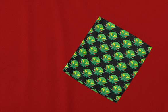 Koszulka z kieszonką TRAWKA GANJA