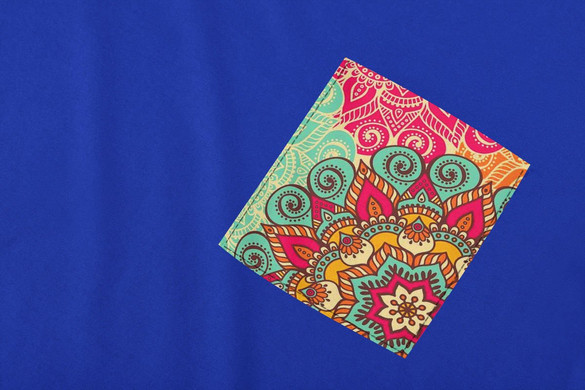 Koszulka z kieszonką WZORY MANDALA