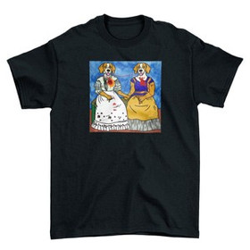 Koszulka z naszywką DOG PARODY: Dwie Fridy