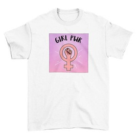 Koszulka z naszywką Girl PWR