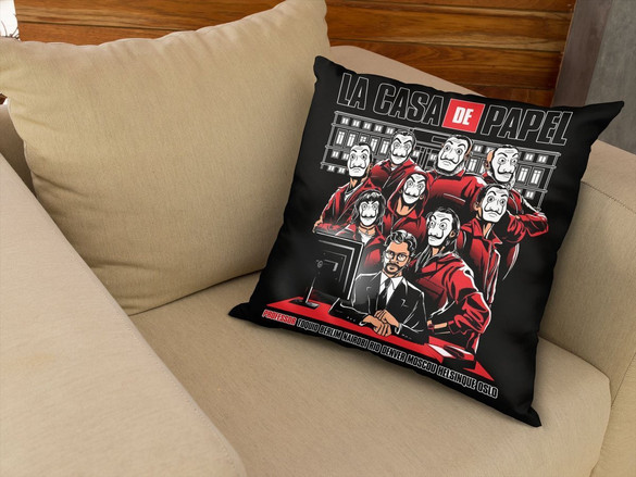 Poduszka Dom z papieru 02