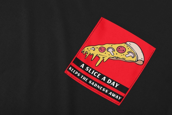 Koszulka z kieszonką A SLICE A DAY