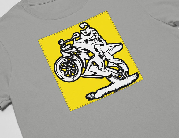 Koszulka z naszywką Lubię zapierd..lać 05