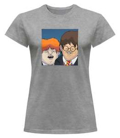 Bluzka damska z naszywką Harry Potter parody