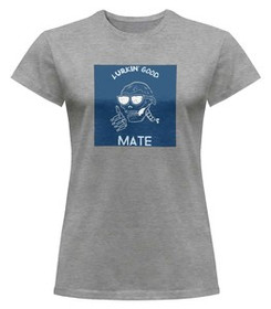 Bluzka damska z naszywką Lurkin' good mate