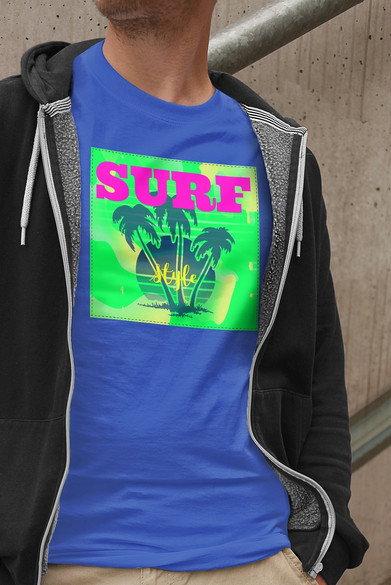 Koszulka z naszywką Surf