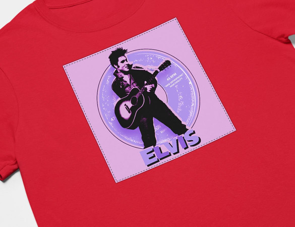 Koszulka z naszywką Elvis Presley 01