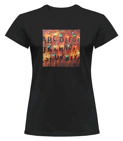 Bluzka damska z naszywką Stranger Things ABC