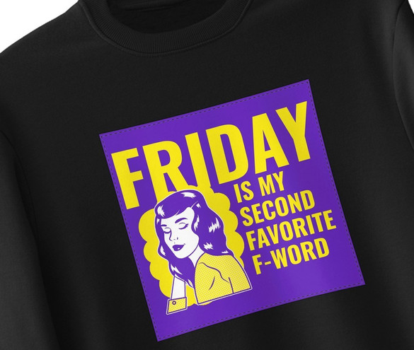 Bluza z naszywką Friday – woman