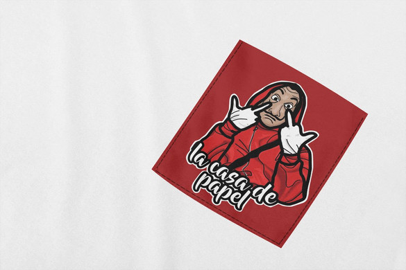 Koszulka z kieszonką DOM Z PAPIERU 01