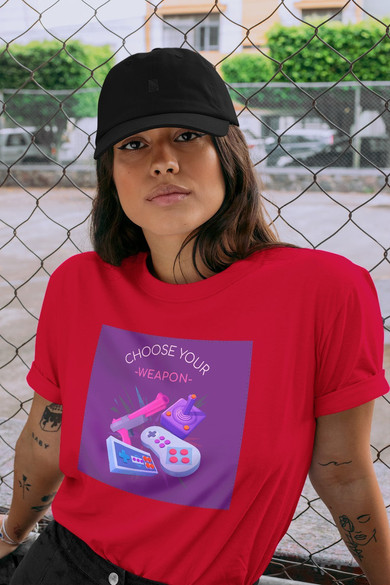 Koszulka z naszywką CHOOSE YOUR WEAPON