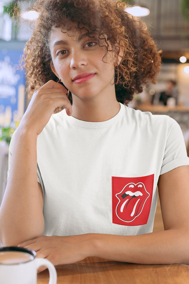 Koszulka z kieszonką THE ROLLING STONES