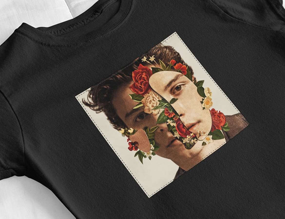 Bluzka damska z naszywką Shawn Mendes light