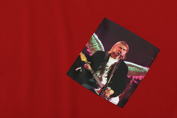 Koszulka z kieszonką NIRVANA KURT COBAIN