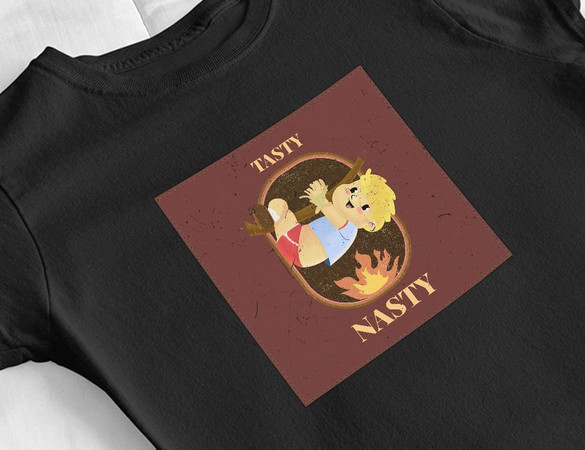 Bluzka damska z naszywką Tasty Nasty