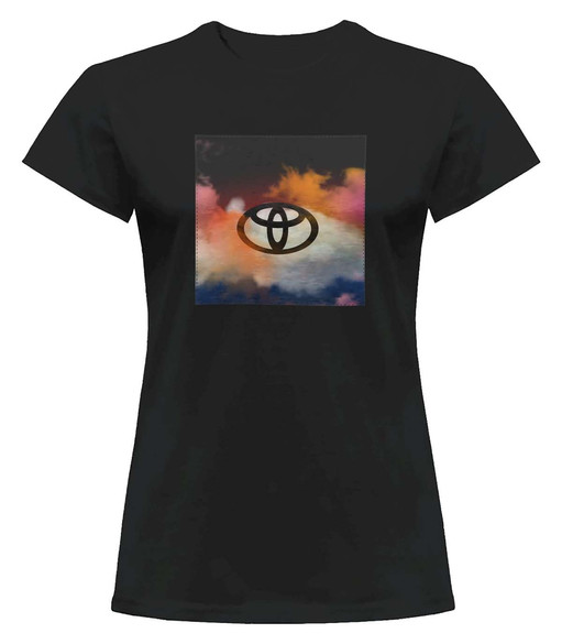 Bluzka damska z naszywką Toyota logo colourful