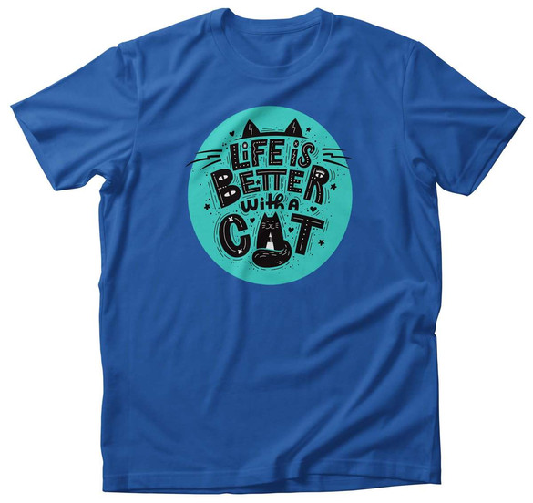 Koszulka LIFE IS BETTER WITH A CAT