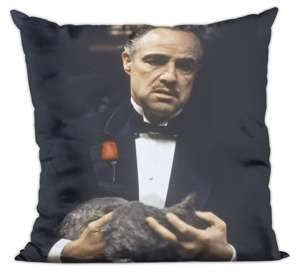 Poduszka The Godfather with cat
