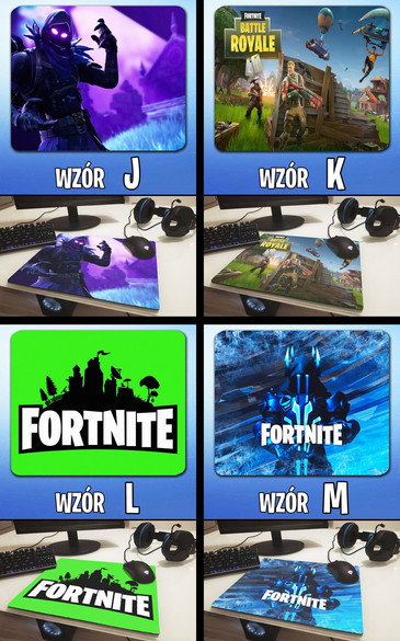 Podkładka pod mysz FORTNITE 36x29cm Z POLSKI +imię